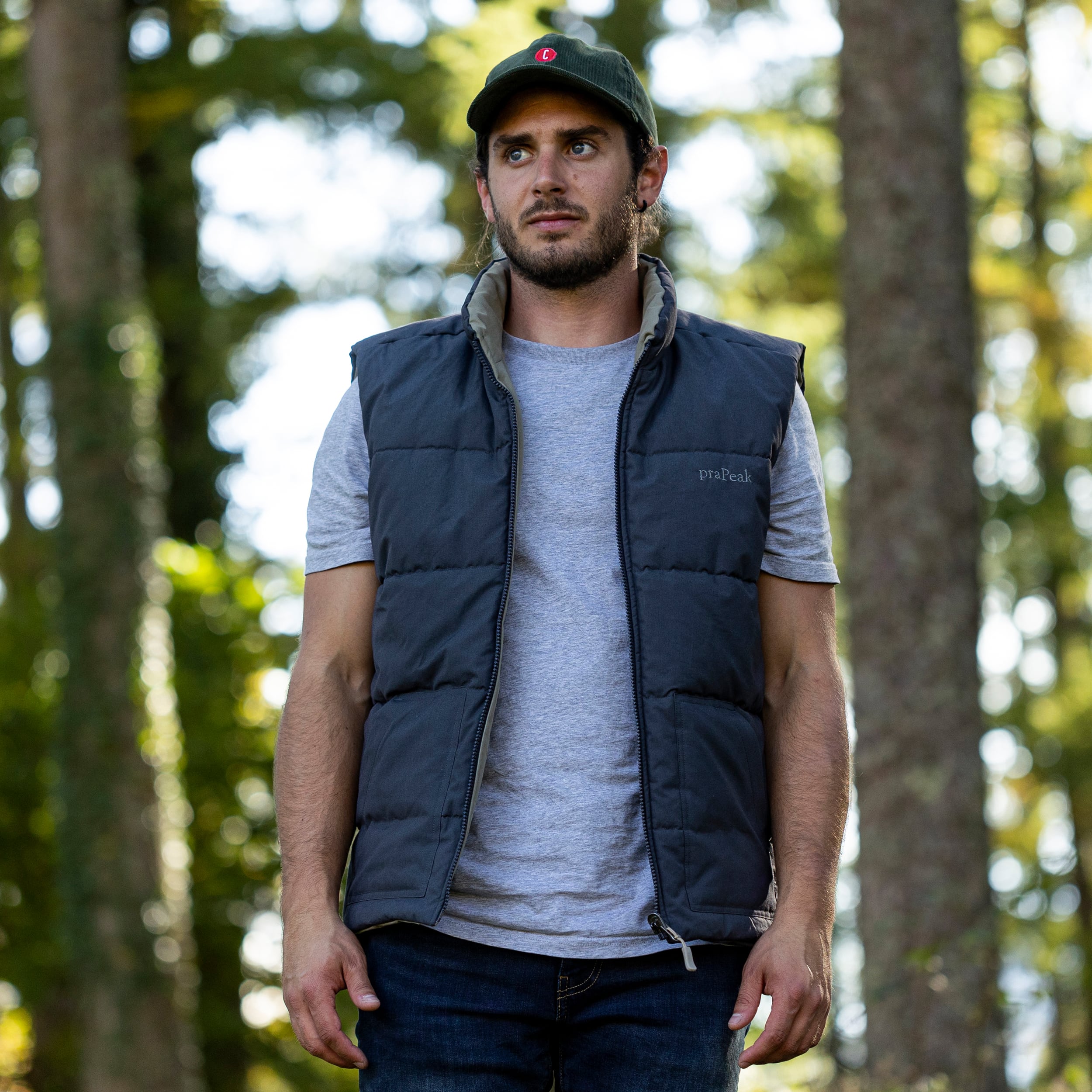 gilet gris anthracite homme