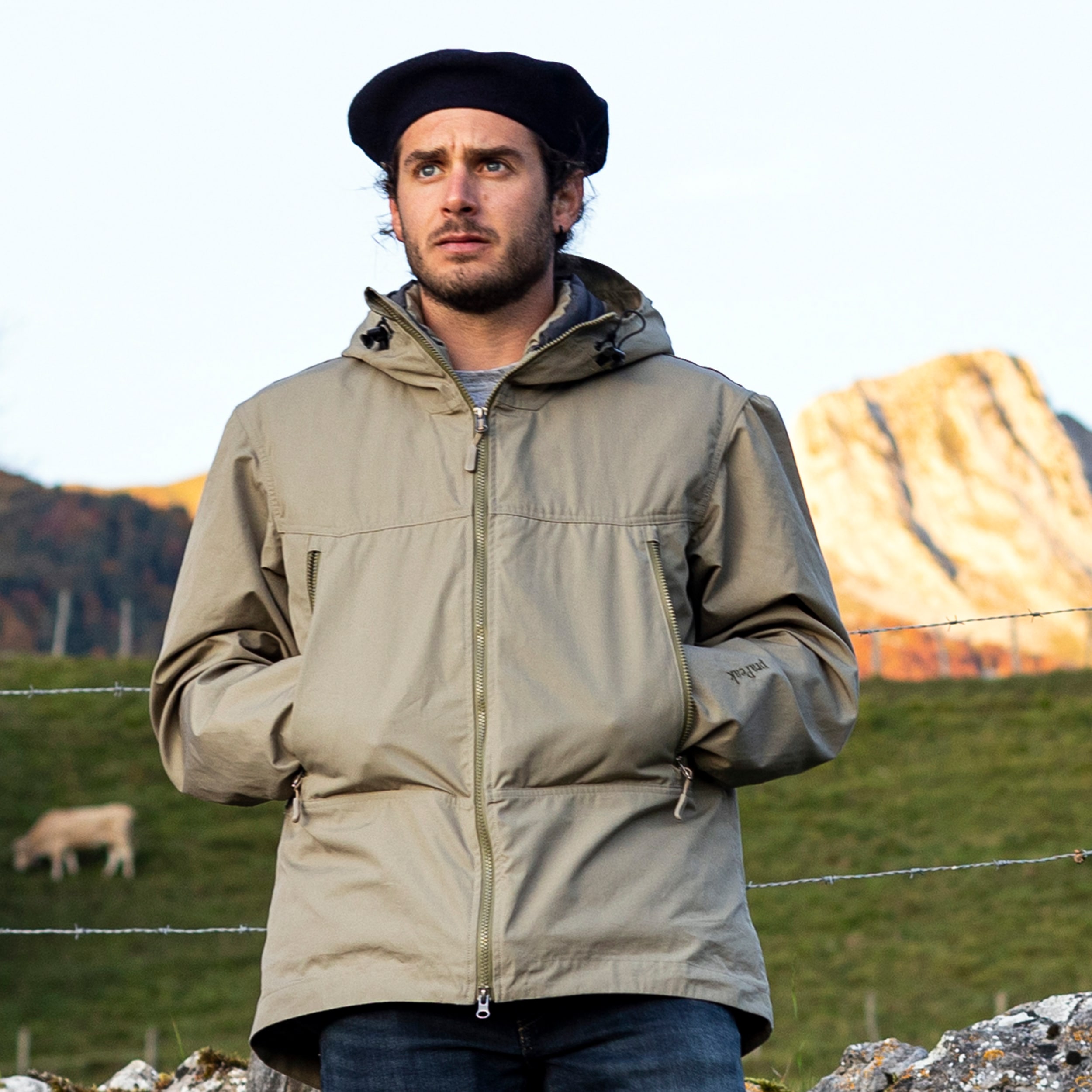 Veste gris-vert