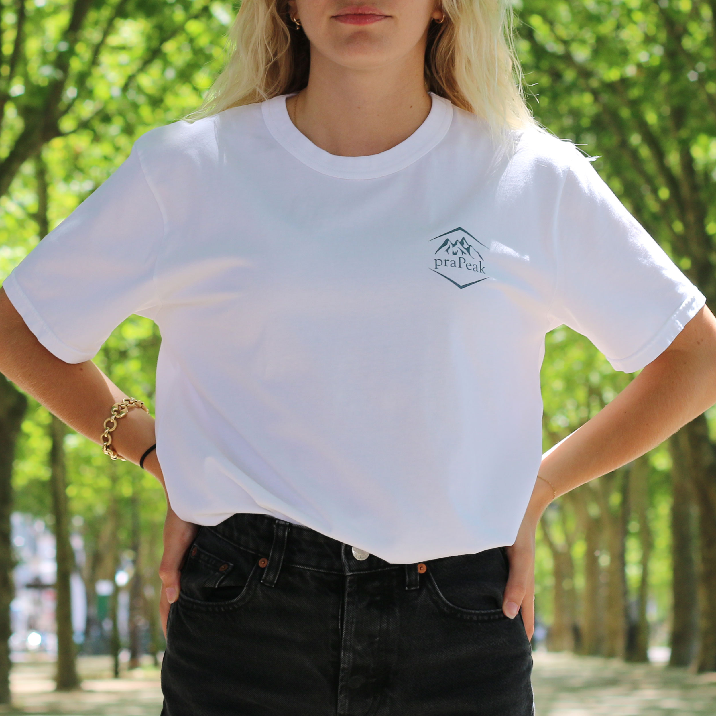 T-shirt en coton bio certifié 100% naturel | blanc