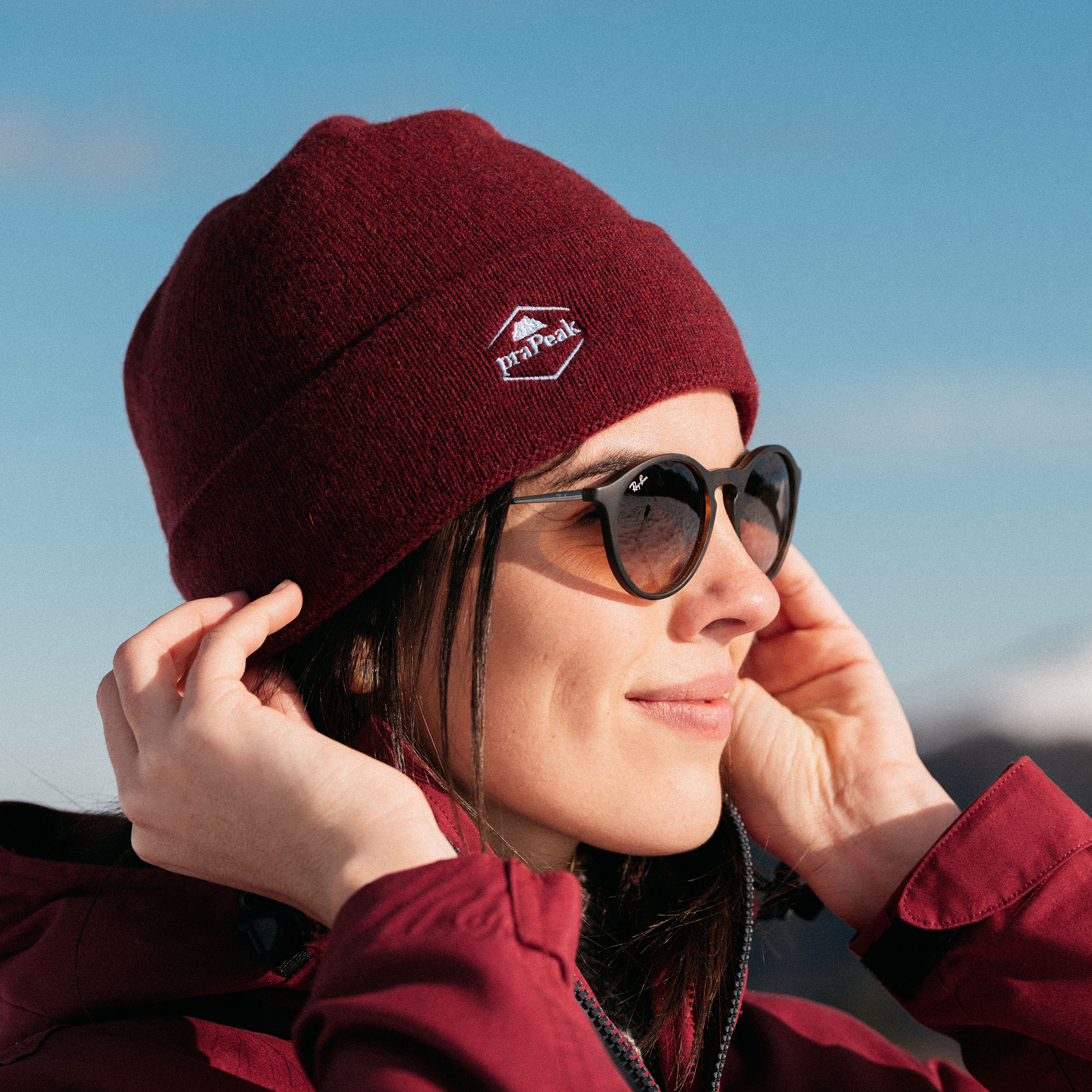 Bonnet 100% fibres recyclées | Bordeaux